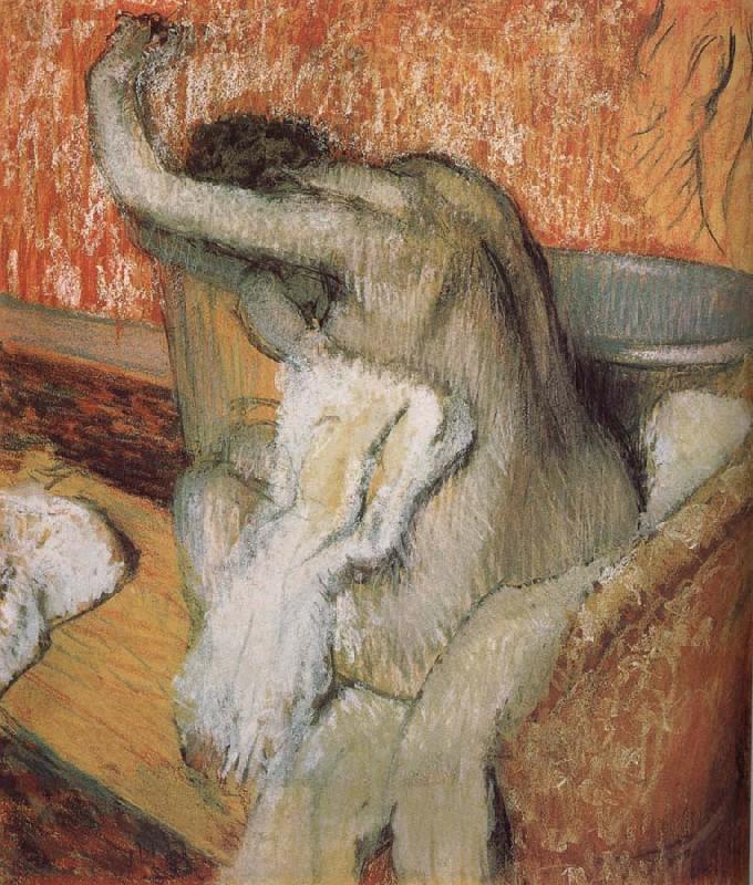 Edgar Degas The lady wiping body after bath Sweden oil painting art
